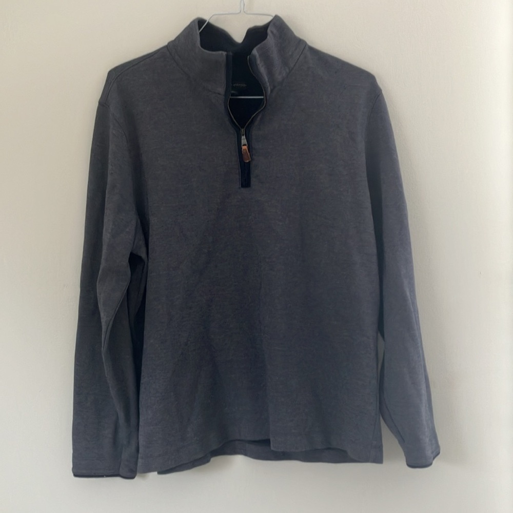 Men’s Banana Republic Gray Quarter Zip Pullover